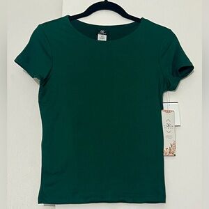 Ava & Eve Buttery soft hunter green t-shirt